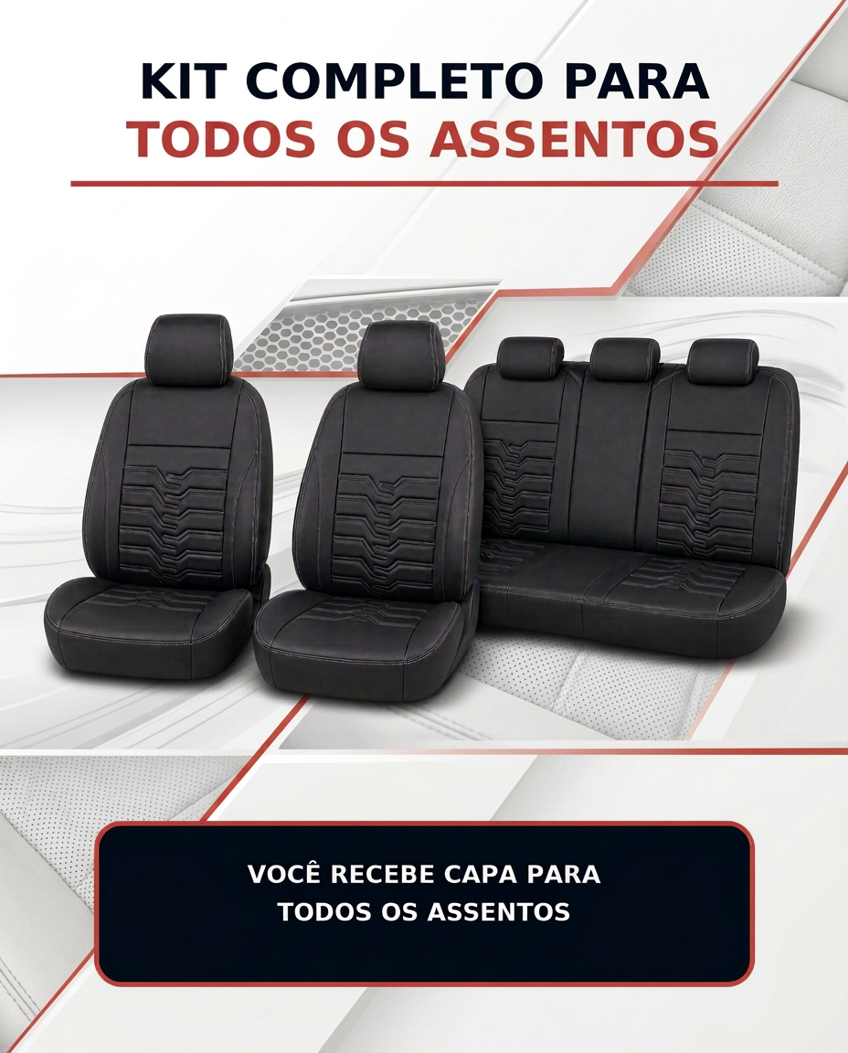 Kit completo de capas para todos os assentos