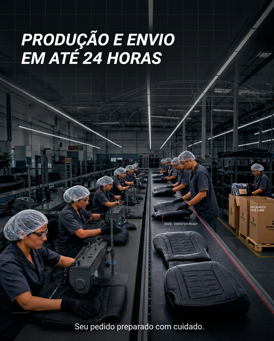 Produção e preparação dos pedidos em até 24 horas
