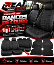 Na compra dos bancos de couro, leve os tapetes de brinde